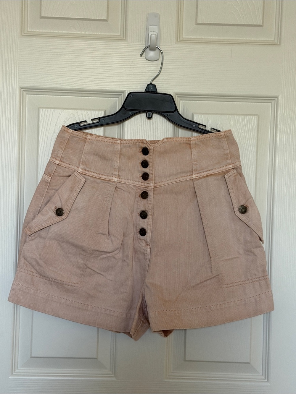 Ulla Johnson Alvin Denim High-Waist Shorts